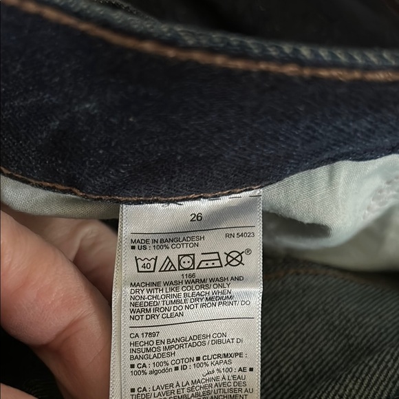 Old Navy High-Rise Button-Fly Slouchy Straight Cropped Jeans NWT 26 plus - Picture 12 of 12